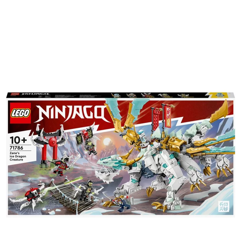 Image : LEGO Ninjago 71786 La creature Dragon de glace de Zane