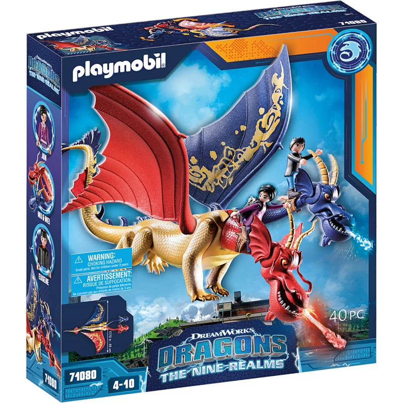 Image : Playmobil Dragons 71080 The Nine Realms Wuwei and Jun