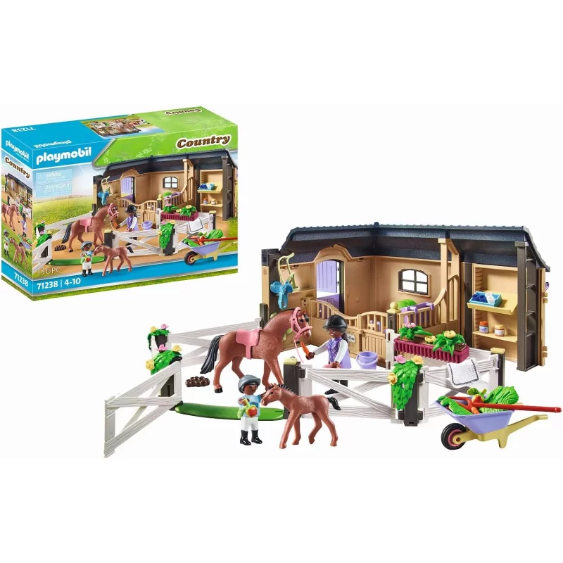 Image : Playmobil 71238 Etable et carriere pour chevaux