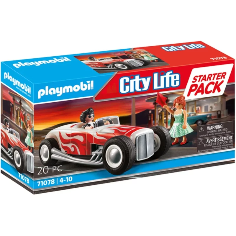 Image : Playmobil City Life 71078 Voiture vintage couple