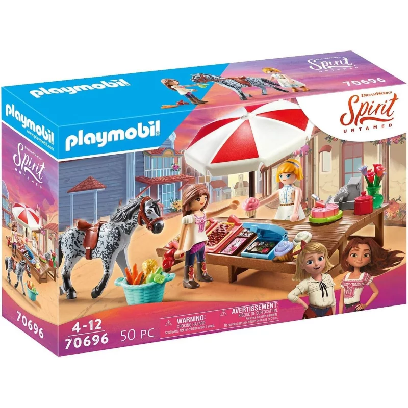 Image : Playmobil DreamWorks Spirit Untamed Etal de friandises de Miradero 70696