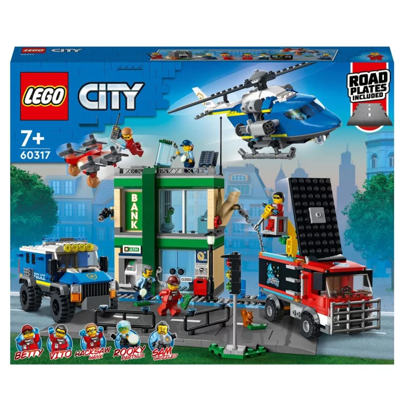 Image : LEGO City 60317 La course-poursuite de la police a la banque