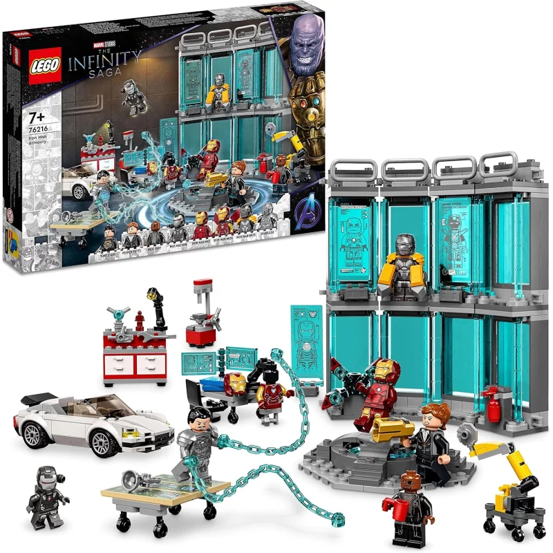 Image : LEGO Marvel 76216 L’armurerie d’Iron Man