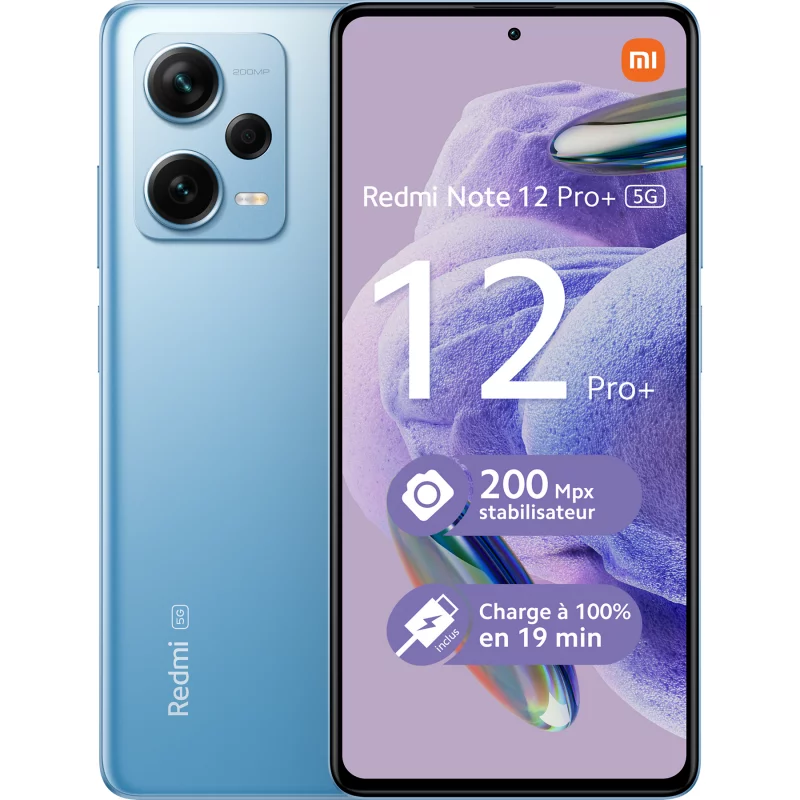 Image : Smartphone Xiaomi Redmi Note 12 Pro Plus 256 Go Bleu