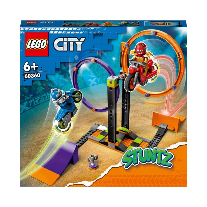 Image : LEGO 60360 City Stuntz Le Defi de Cascade : Les Cercles Rotatifs