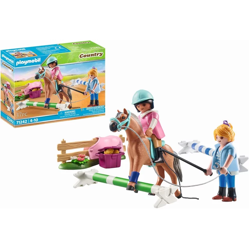 Image : Playmobil Country 71242 Cavaliere et cheval avec monitrice