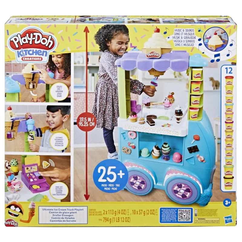 Image : Play Doh Kitchen Creations Camion de glace geant