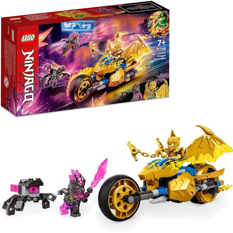 Image : LEGO Ninjago 71768 La moto Dragon d’Or de Jay