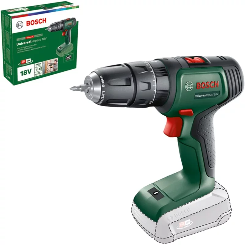 Image : Perceuse a percussion sans fil Bosch - UniversalImpact 18 V 06039D4100