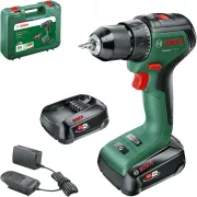 Bosch UniversalDrill Visseuse sans fil avec 2 batteries et systeme 18 V 06039D7002