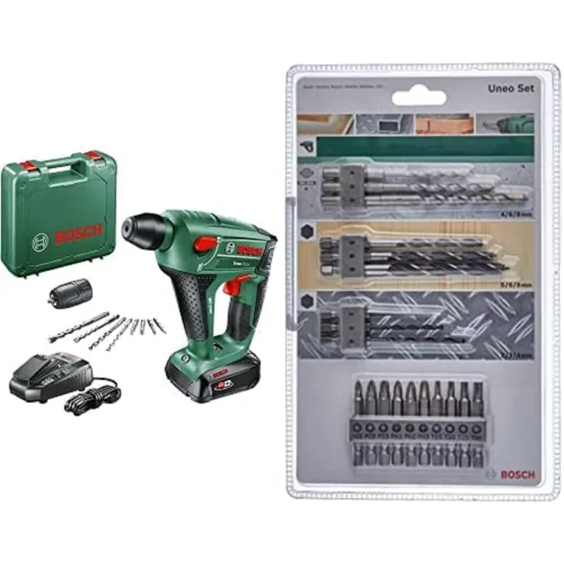 Image : Perforateur sans fil Bosch UneoMaxx + Kit Uneo Mixed 19 pieces BOSCH