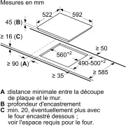 Image : Table vitroceramique BOSCH PKK61SBB8F Serenity Serie 4