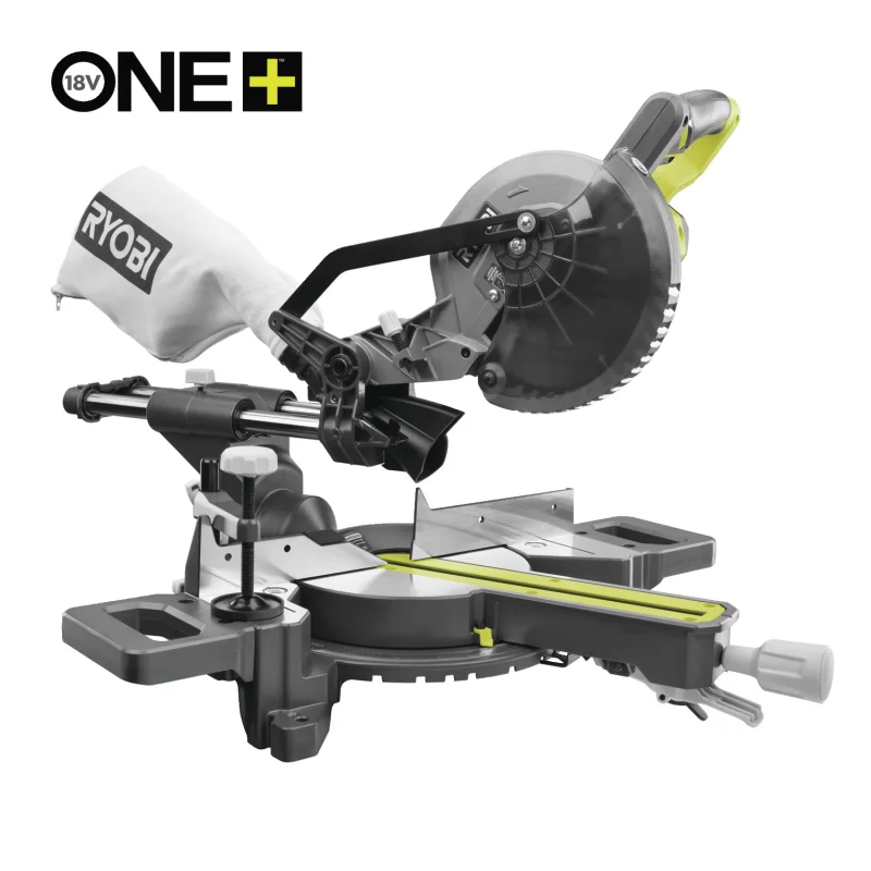 Image : Scie a onglet sans fil RYOBI ONE+ EMS190DC 18V