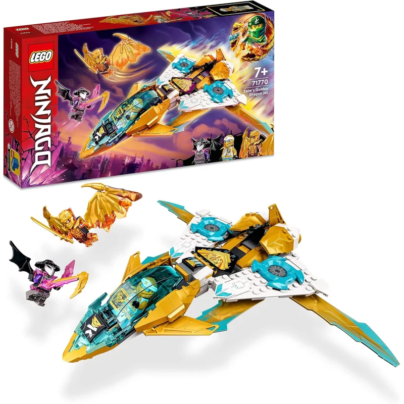 Image : LEGO Ninjago 71770 Le jet dragon d’or de Zane