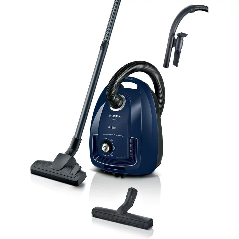 Image : Aspirateur avec sac Bosch Serie 4 BGB38BU3H bleu