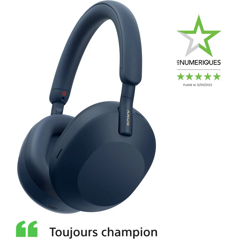 Image : Casque SONY WH-1000XM5 Bleu Minuit