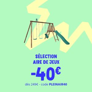 40€ de réduction dès 249€ sur les aires de jeux et trampolines chez CDiscount
