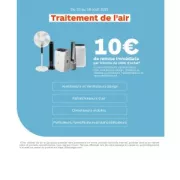 Promo Traitement de l'air : 10€ par tranche de 100€ chez Boulanger