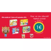 Ne manquez pas l’offre Nathan 2026 : le second jeu éducatif à 1 € seulement après remboursement !