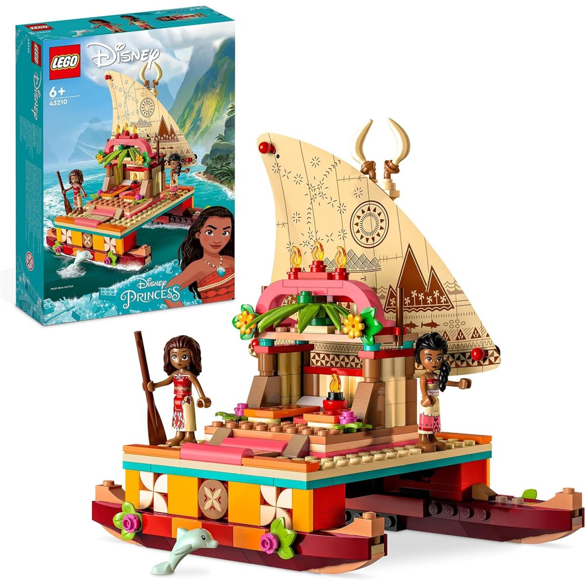 Bon plan LEGO 43210 Disney Princesse Le Bateau d’Exploration de Vaiana : 7.10€ de remise sur Amazon
