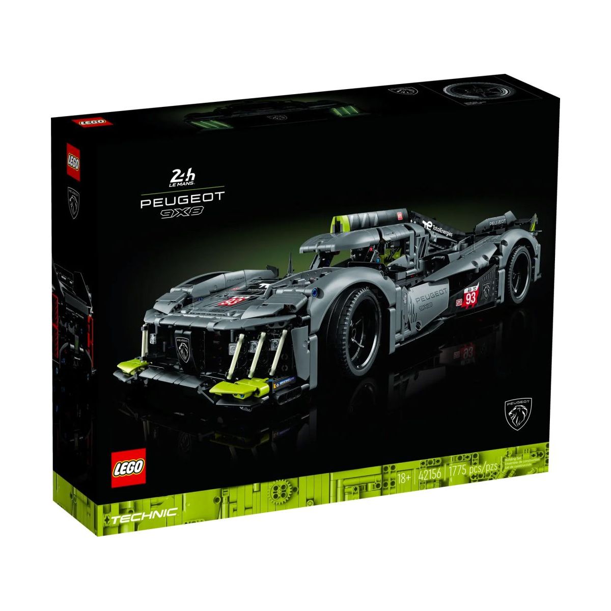 LEGO Technic 42156 Hypercar Hybrid Peugeot 9X8 24H du Mans pas cher chez Cdiscount