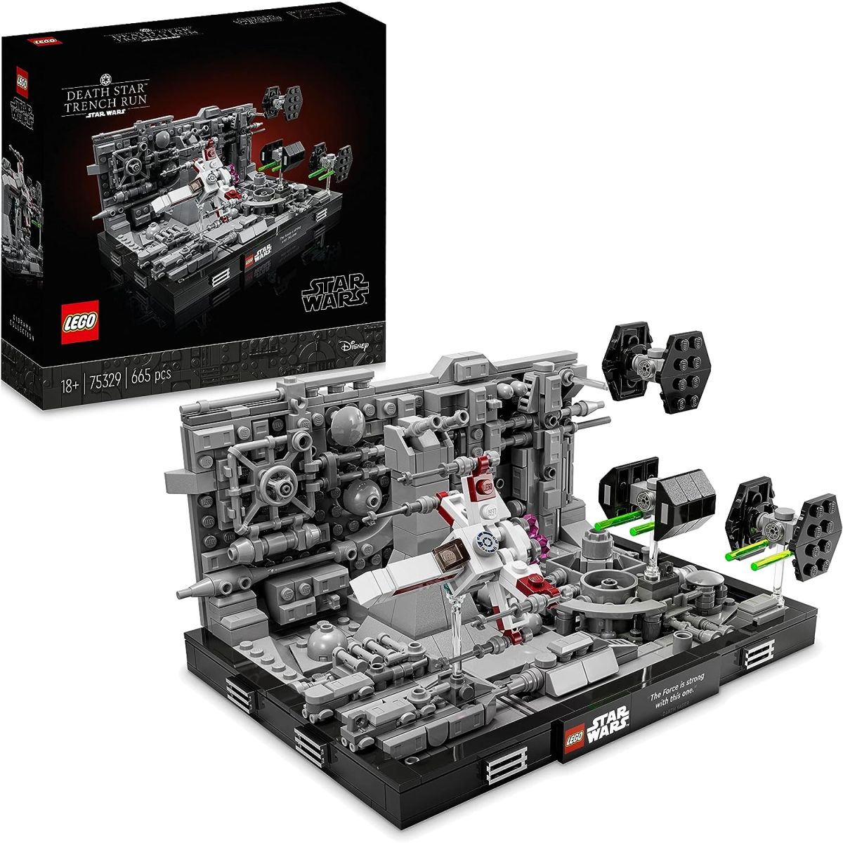 Promo LEGO 75329 Star Wars Diorama de la Poursuite dans les Tranchées de l’Étoile de la Mort chez Amazon