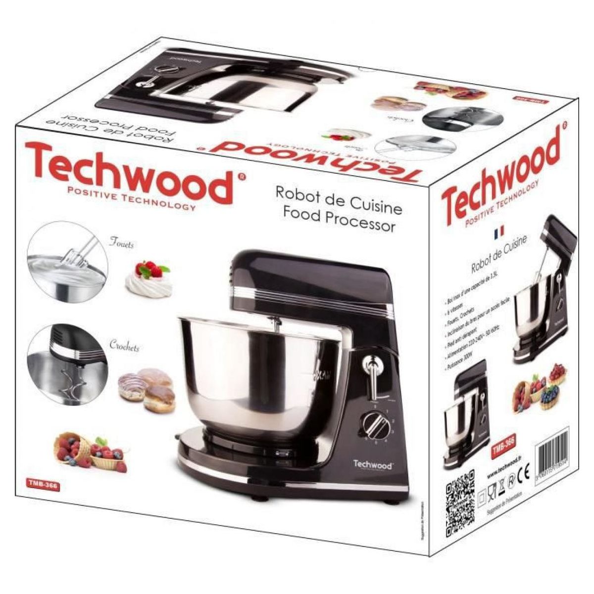 Bon plan Robot Pâtissier TECHWOOD TMB-366 : 40% chez CDiscount