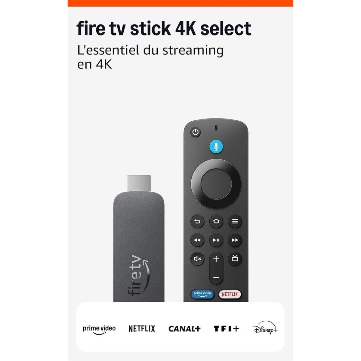 Fire TV Stick 4K Select à 26,99 € avec 1 mois de Canal+ offert pour les membres Prime