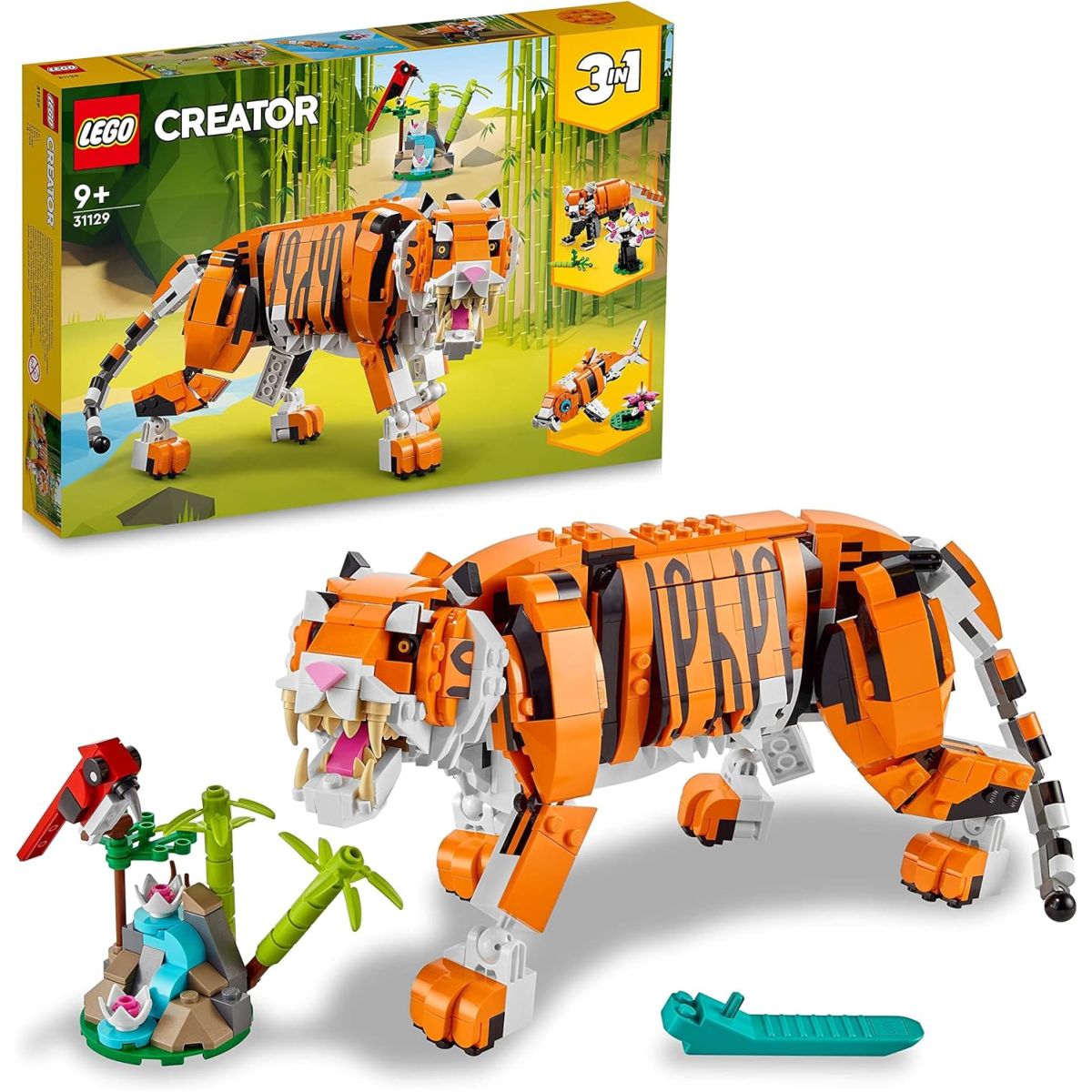 5€ de réduction sur le LEGO 31129 Creator 3 en 1 Sa Majesté Le Tigre chez Amazon