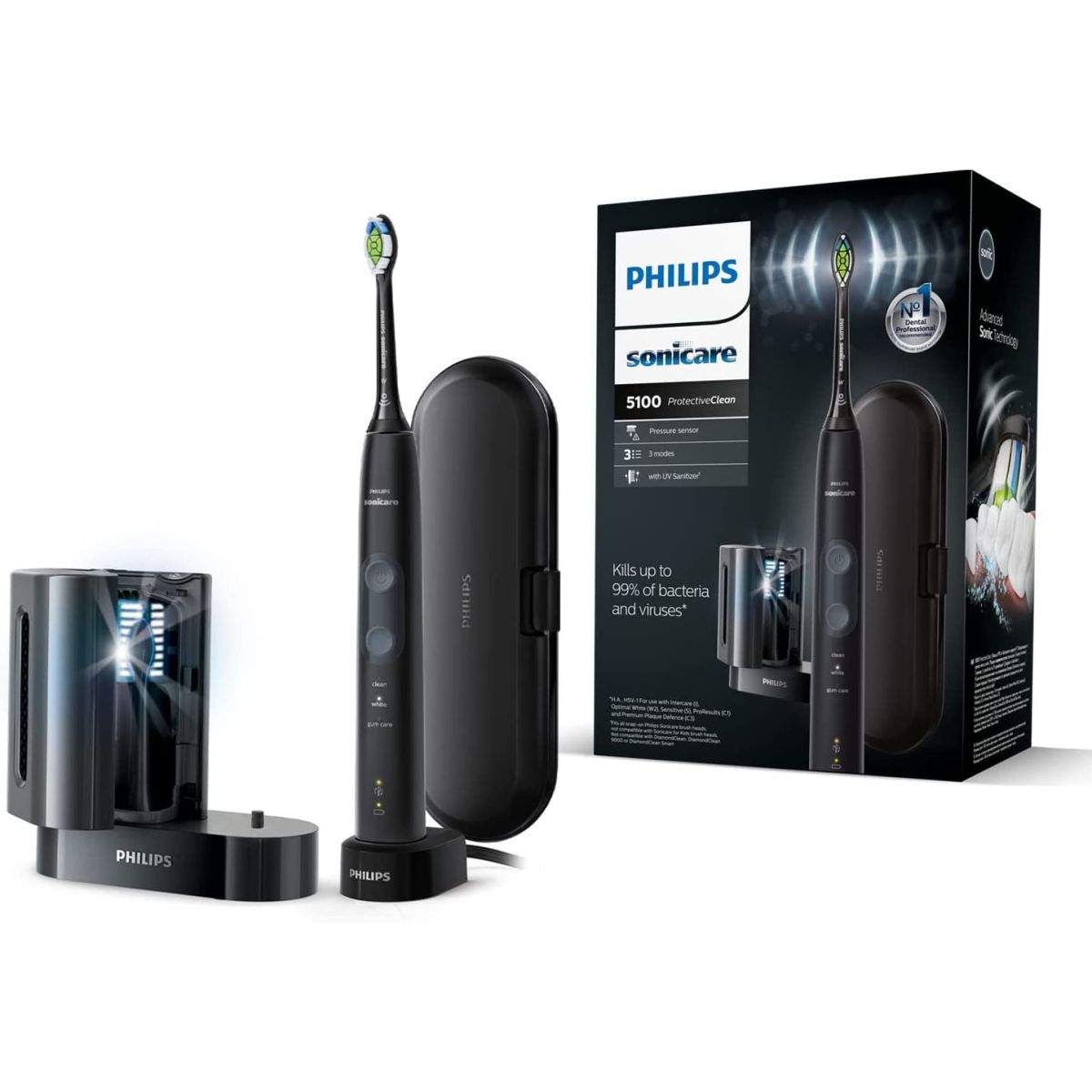 Brosse a dents Philips Sonicare ProtectiveClean 5100 : 89.99€ chez Amazon