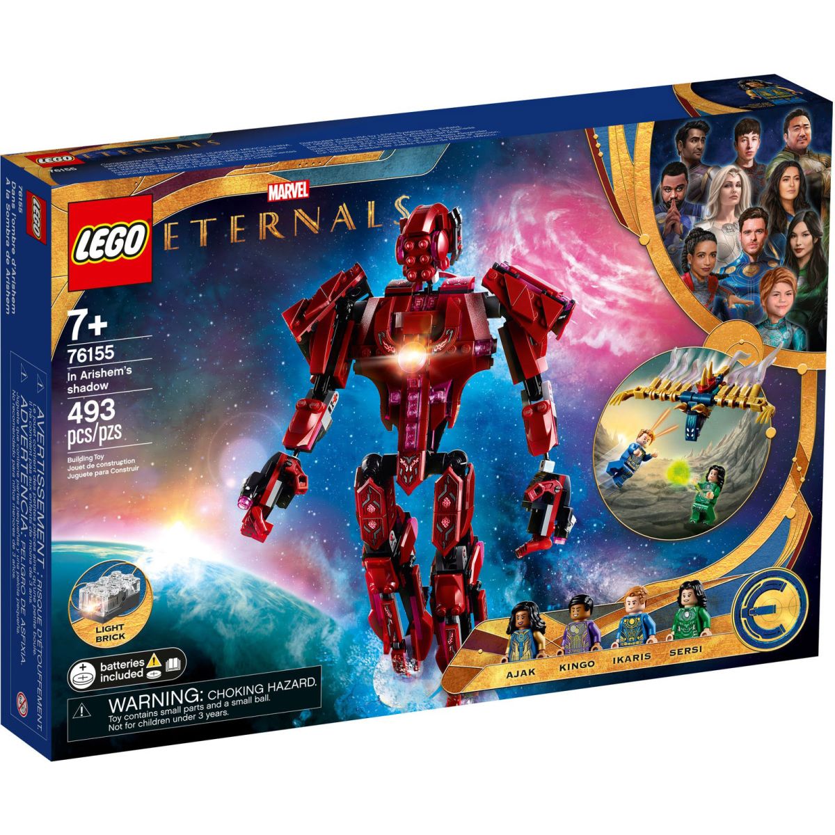 Bon plan LEGO Marvel 76155 Les eternels Dans l’Ombre d’Arishem : 39€ chez Amazon