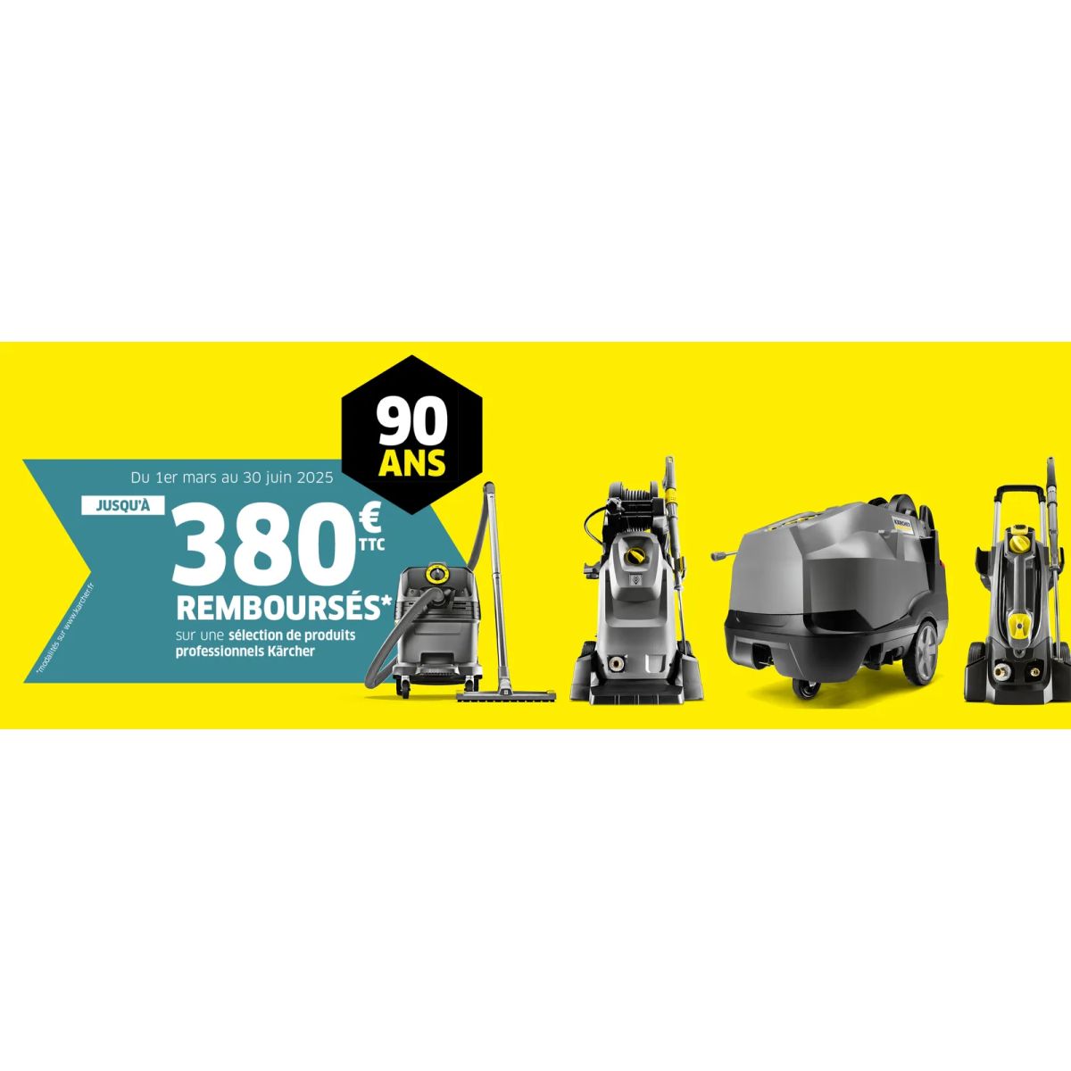 Kärcher Pro : Jusqu'à 380€ remboursés sur nettoyeurs haute pression professionnels et aspirateurs !