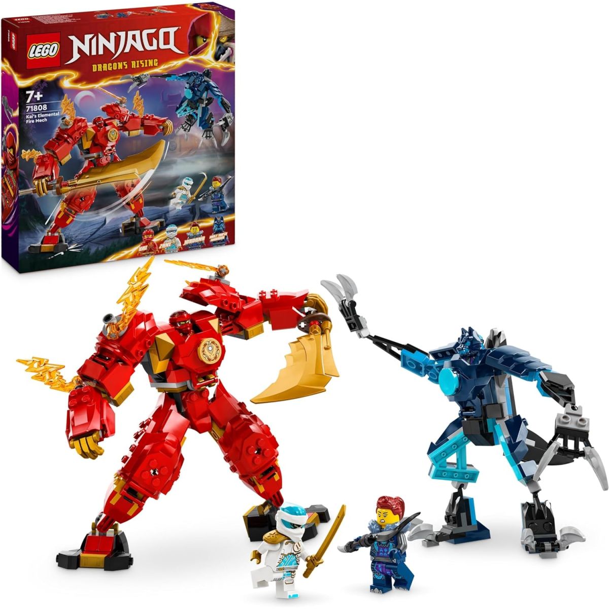 Promo sur le LEGO 71808 NINJAGO Le Robot Élémentaire du Feu de Kai : 4.50€ de remise chez Amazon