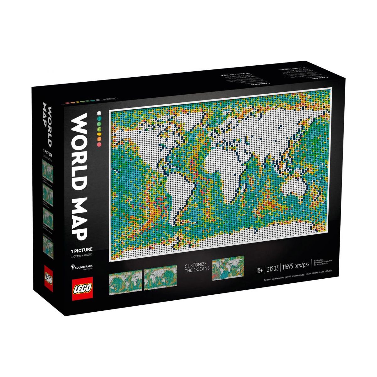 LEGO Art 31203 La Carte du Monde à seulement 184.99€ sur Fnac.com avec ce bon plan