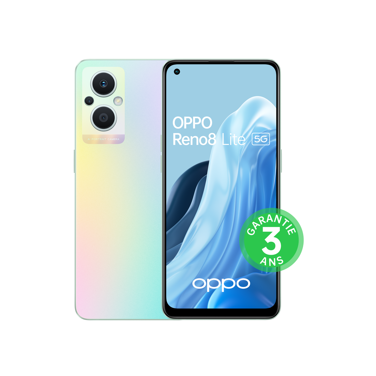 Promo Rue du Commerce : Smartphone OPPO Reno8 Lite Rainbow 5G pour 339€ seulement