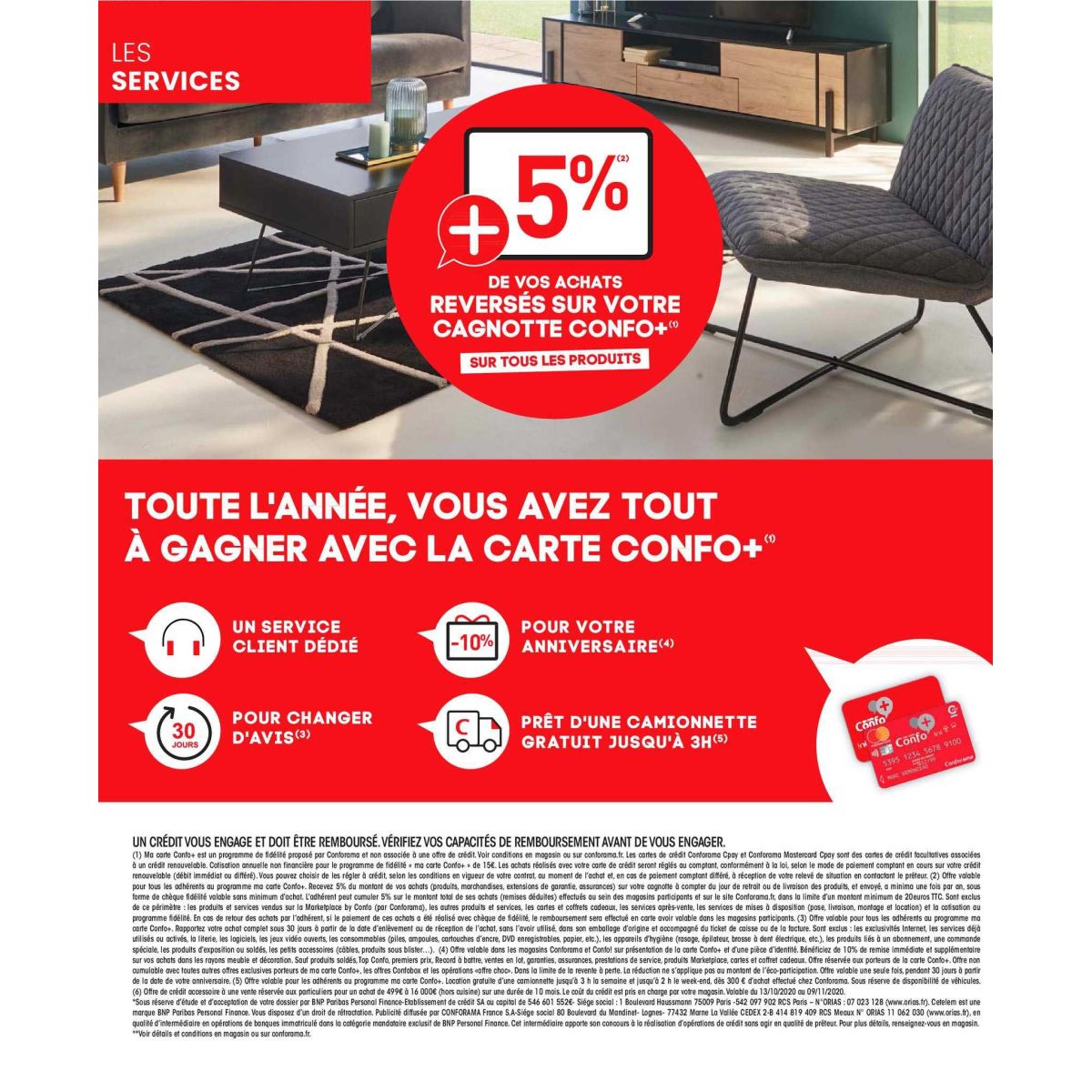 Promo Confo+ : 10% en plus avec Conforama