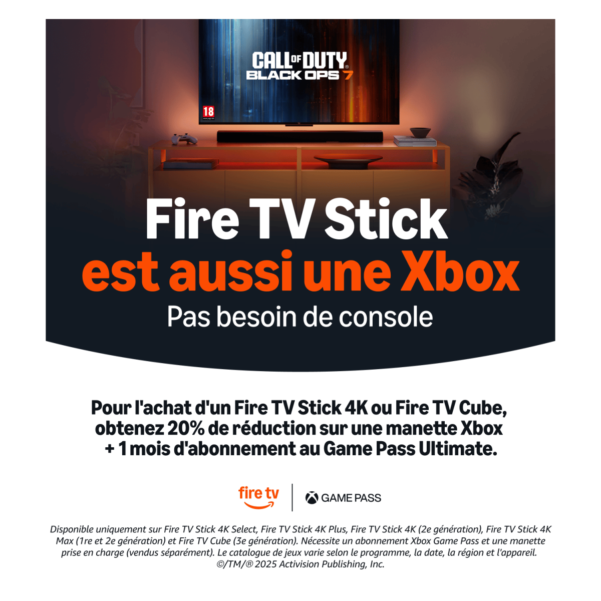 Amazon Fire TV Stick : une manette Xbox + 1 mois de Game Pass Ultimate offerts