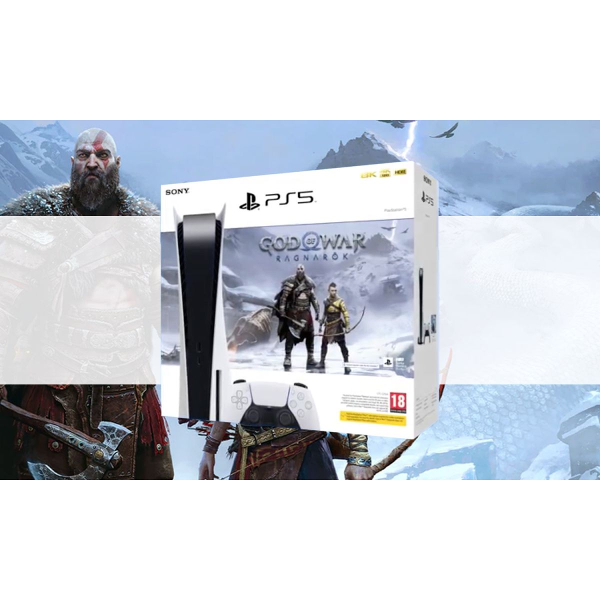 60€ de remise sur la Sony PS5 God of War Ragnarök disponible sur la Fnac