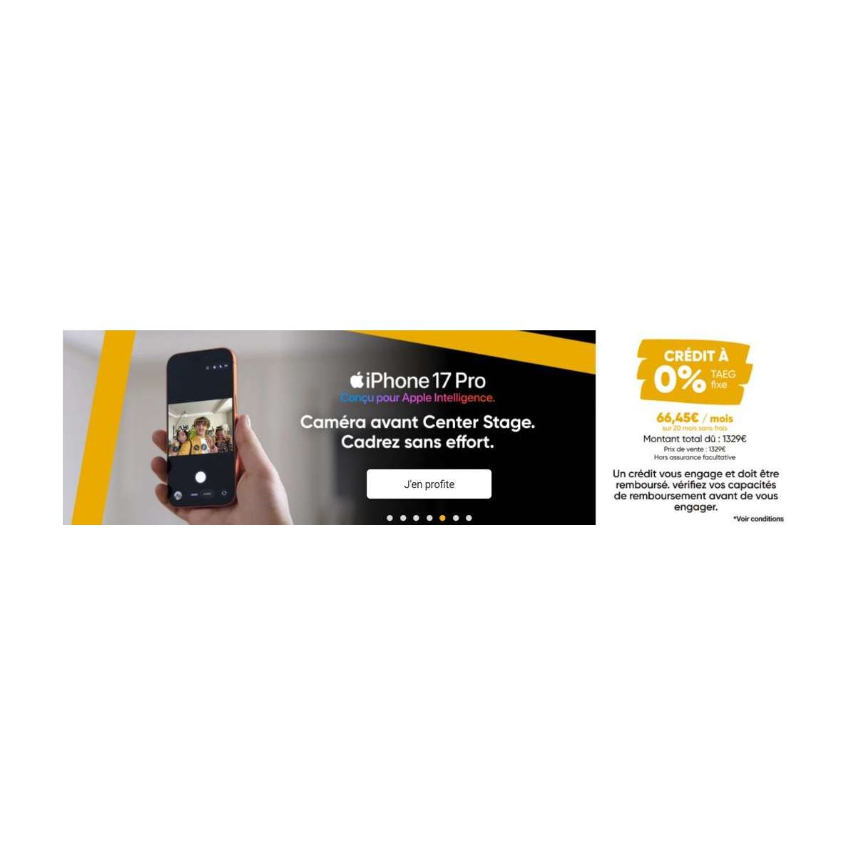 Fnac propose le paiement en 20 fois sans frais pour les nouveaux iPhone 17 Pro