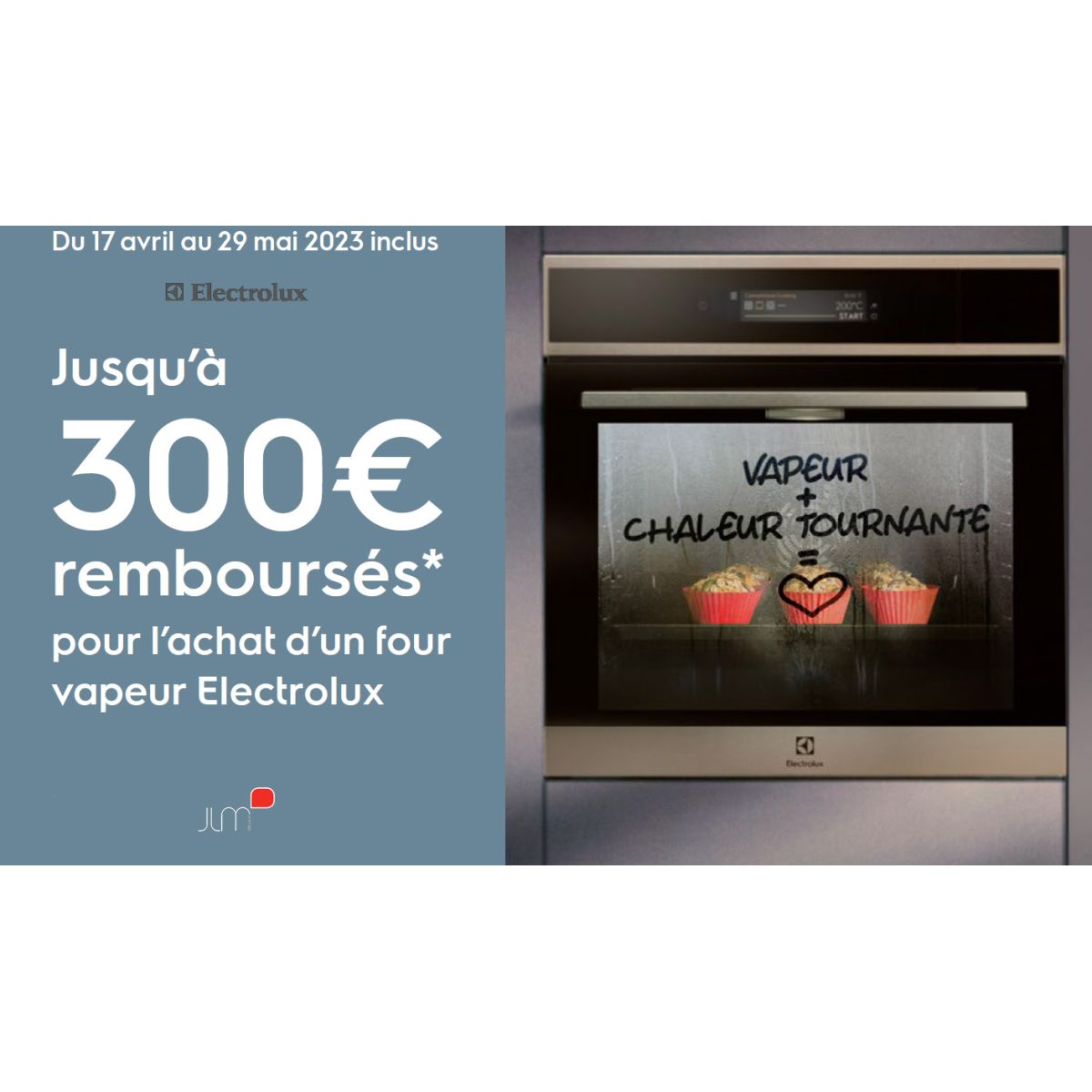 30€ remboursés sur les fours Vapeur Electrolux