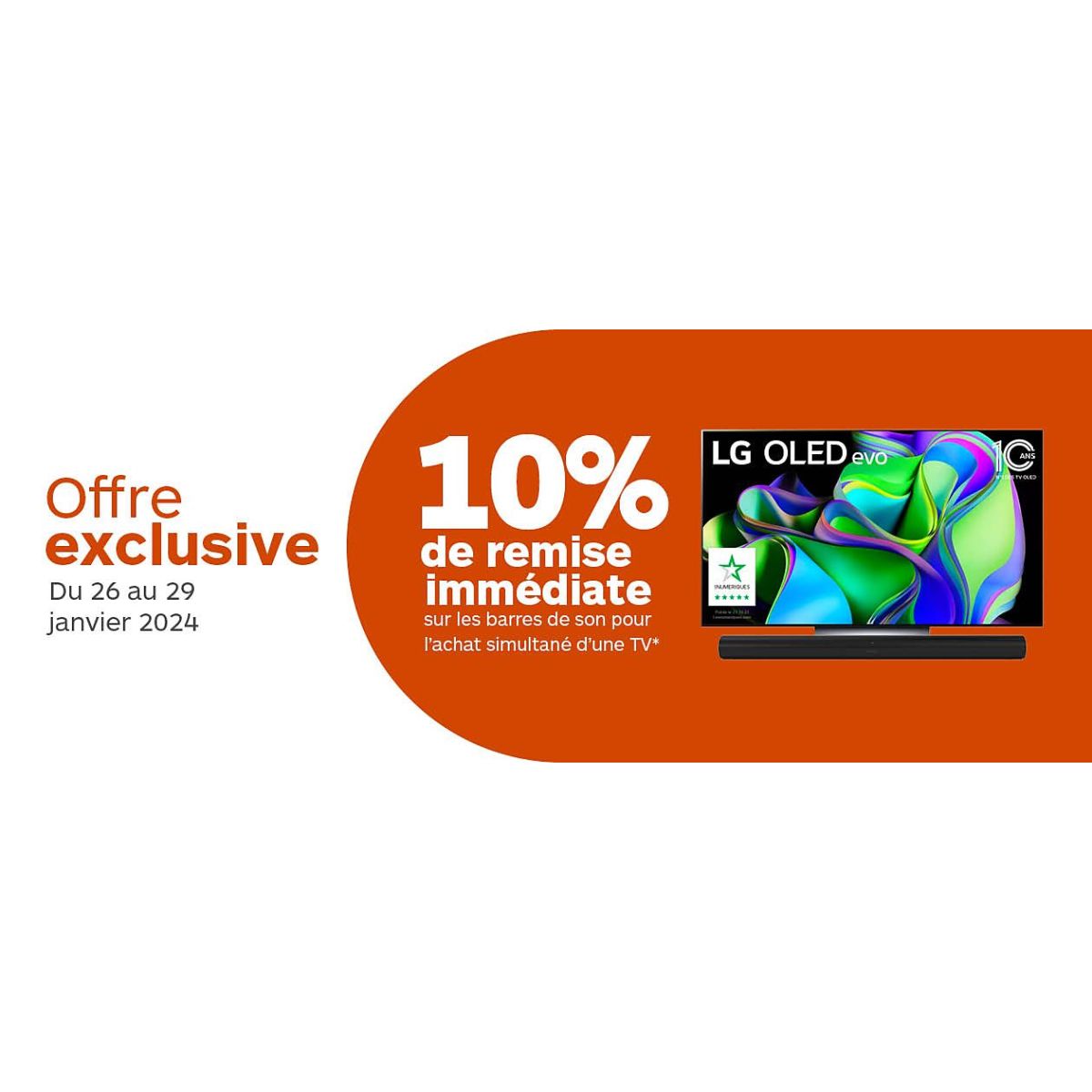 Promo Barre Son chez Boulanger : 10% de remise