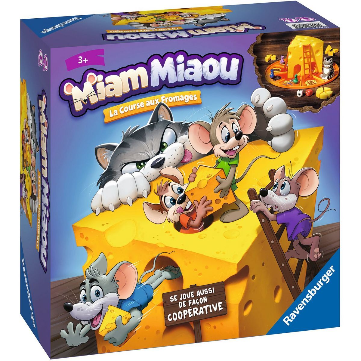 Promo Ravensburger Miam Miaou - La course aux fromages a 50% 
