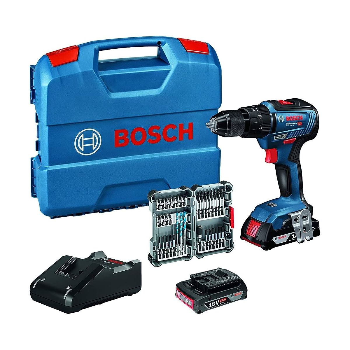BOSCH Perceuse à percussion 18V BL GSB 18V-55 a 149.99€ chez ManoMano
