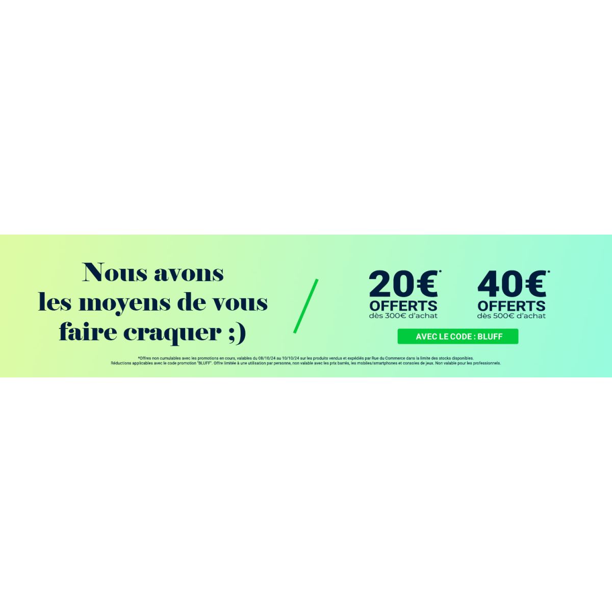 Rue du Commerce : Économisez 40€ dès 500€ dépensés avec le code promo