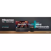 Jusqu’à 200€ remboursés sur les TV et Laser TV Hisense 75U7NQ, PL2 et C2 grâce à l’offre ODR exceptionnelle