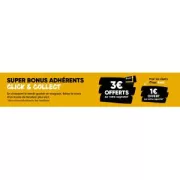 Jusqu'à 3€ offerts pour tout achat en Click&Collect chez Fnac.com