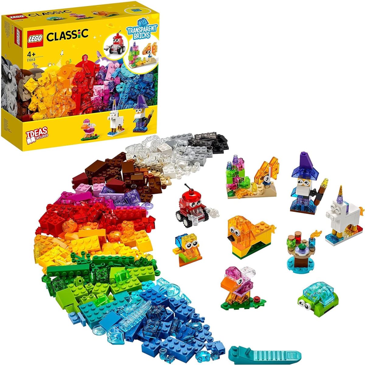 3.41€ de remise sur le LEGO 11013 Classic Briques Transparentes Créatives chez Amazon