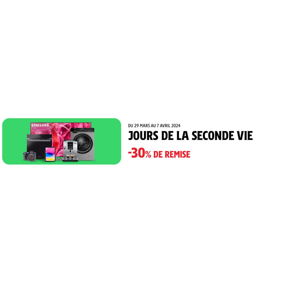 Livraison gratuite chez Darty sur les TV et gros electro 2nd vie
