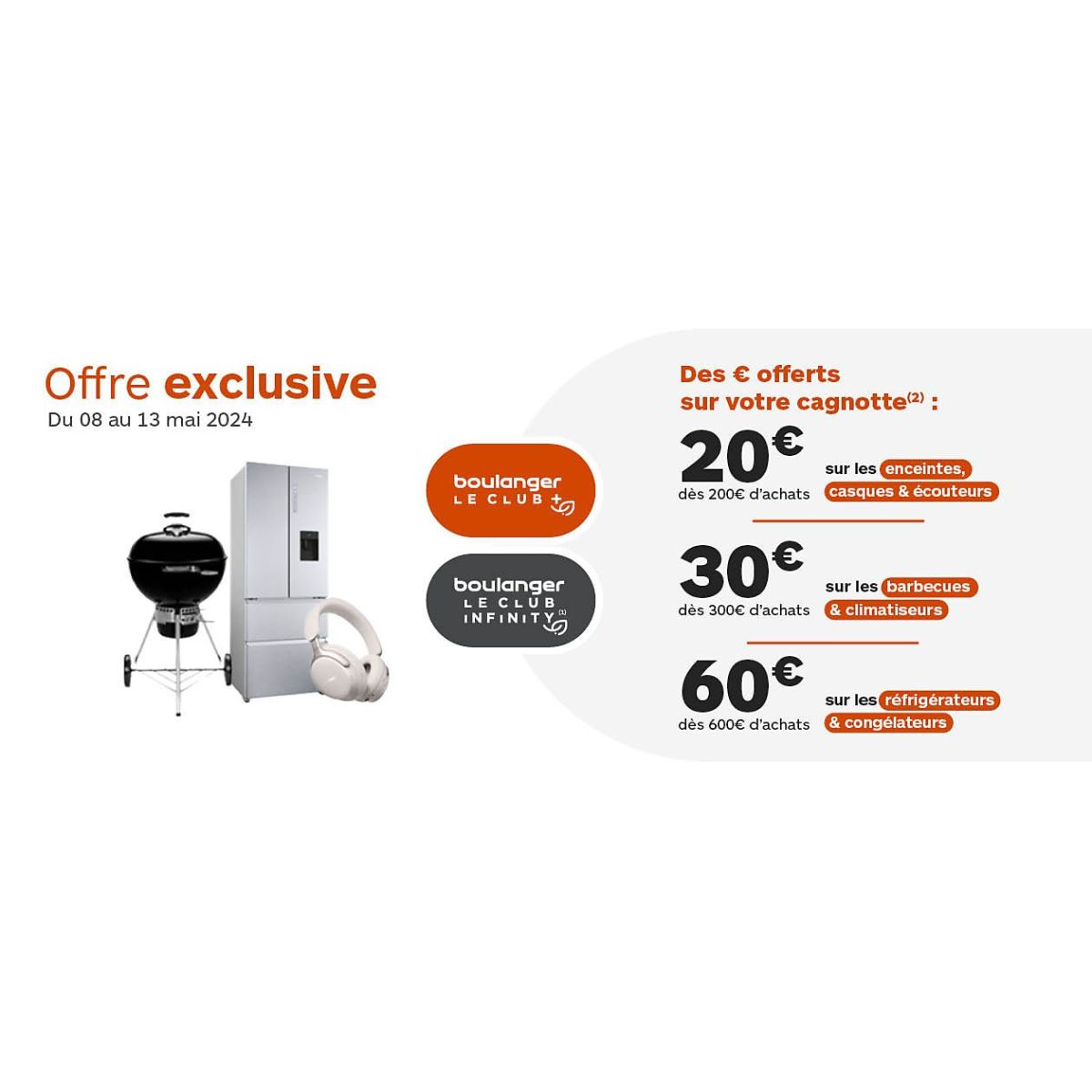 Enceintes, casques & écouteurs : 20€ sur votre cagnotte Boulanger
