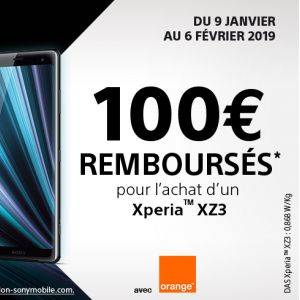 Expiré 100 Remboursés Pour Lachat Dun Sony Xperia Xz3